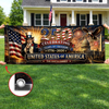 Custom Polyester Outdoor Banner - Personalized America 250th Anniversary Gifts For Mom, Dad, Brother, Sister, Kids - Stars, Stripes And Strong Roots