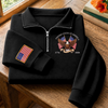 Unisex Quarter Zip Sweatshirt - America 250th Anniversary Gifts For Mom, Dad, Brother, Sister, Kids - Timeless USA Spirit