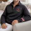 Unisex Quarter Zip Sweatshirt - America 250th Anniversary Gifts For Mom, Dad, Brother, Sister, Kids - Timeless USA Spirit