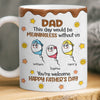 Custom 3D Inflated Effect Printed Mug - Personalized Father's Day Birthday Gifts For Dad, Grandpa - Delight In Every Sip