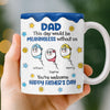 Custom 3D Inflated Effect Printed Mug - Personalized Father's Day Birthday Gifts For Dad, Grandpa - Sips Of Love