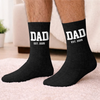 Custom Crew Socks - Personalized Father's Day Birthday Gifts For New Dads, New Grandpas - New Adventures Await