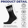 Custom Crew Socks - Personalized Father's Day Birthday Gifts For New Dads, New Grandpas - New Adventures Await