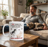 Custom 3D Inflated Effect Printed Mug - Personalized Father's Day Gifts For Dog Cat Lovers, Dog Dad And Mom, Cat Owners - Dad, Thanks For Dealing With My Crap