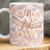 Custom 3D Inflated Effect Printed Mug - Personalized Birthday Gifts For Mom, Grandma - Floral Family Keepsake