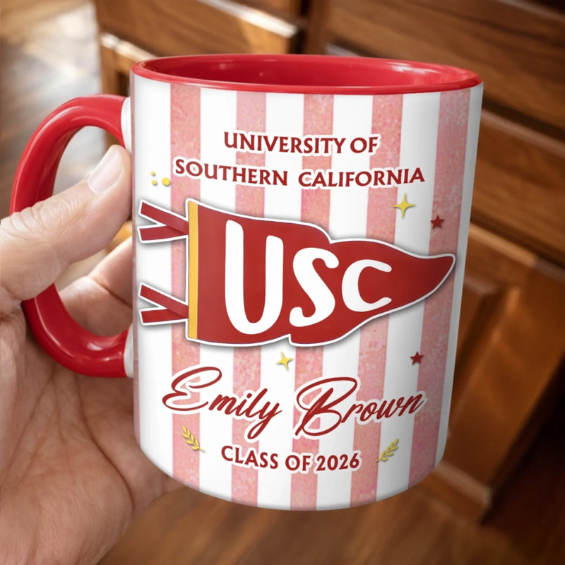 Custom Accent Mug - Personalized Graduation Gifts For Him, Her - Future Bruin Vibes