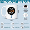 Custom 3D Inflated Effect Printed Mug - Personalized Birthday Gifts For Mom, Grandma - Tiny Hands, Big Heart