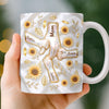 Custom 3D Inflated Effect Printed Mug - Personalized Birthday Gifts For Mom, Grandma - Her Little Sunshines
