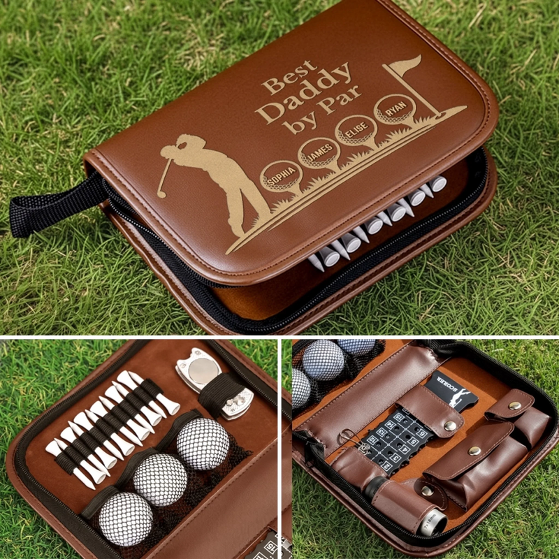 Custom Golf Bag - Personalized Father's Day Birthday Golf Gifts For Dad, Grandpa - Meet Me On The Green
