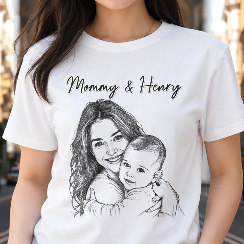 Custom Photo Unisex T-shirt, Premium T-shirt, Hoodie - Personalized Father's Day Birthday Gifts For Dad, Grandpa, Husband - Side By Side With Dad Always