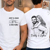 Custom Photo Unisex T-shirt - Personalized Father's Day Birthday Gifts For Dad, Grandpa - Forever My Hero