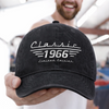 Custom Vintage Washed Denim Baseball Cap - Personalized Father's Day Birthday Gifts For Dad, Grandpa, Family, Yourself - Dad Makes Every Day Stronger