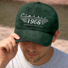 Custom Vintage Washed Denim Baseball Cap - Personalized Father's Day Birthday Gifts For Dad, Grandpa, Family, Yourself - Dad Makes Every Day Stronger