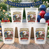 Custom Party Cups - Personalized America 250th Anniversary Gifts For Mom, Dad, Brother, Sister, Kids - Built on Strength & Pride