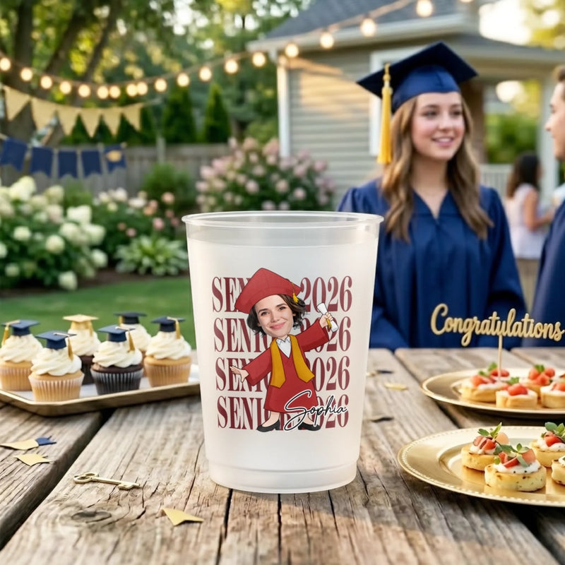 Custom Photo Graduation Cups - Personalized Graduation Gifts For Him, Her - The Future Is Yours