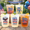 Custom Party Cups - Personalized America 250th Anniversary Gifts For Mom, Dad, Brother, Sister, Kids - Celebrate Freedom Together