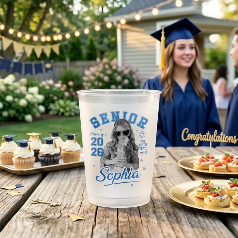 Custom Photo Graduation Cups - Personalized Graduation Gifts For Him, Her - The best Is Yet To Come