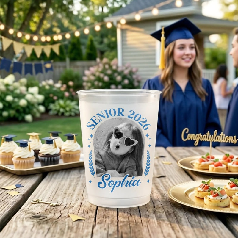 Custom Photo Graduation Cups - Personalized Graduation Gifts For Him, Her - Senior Year Never Looked Cooler