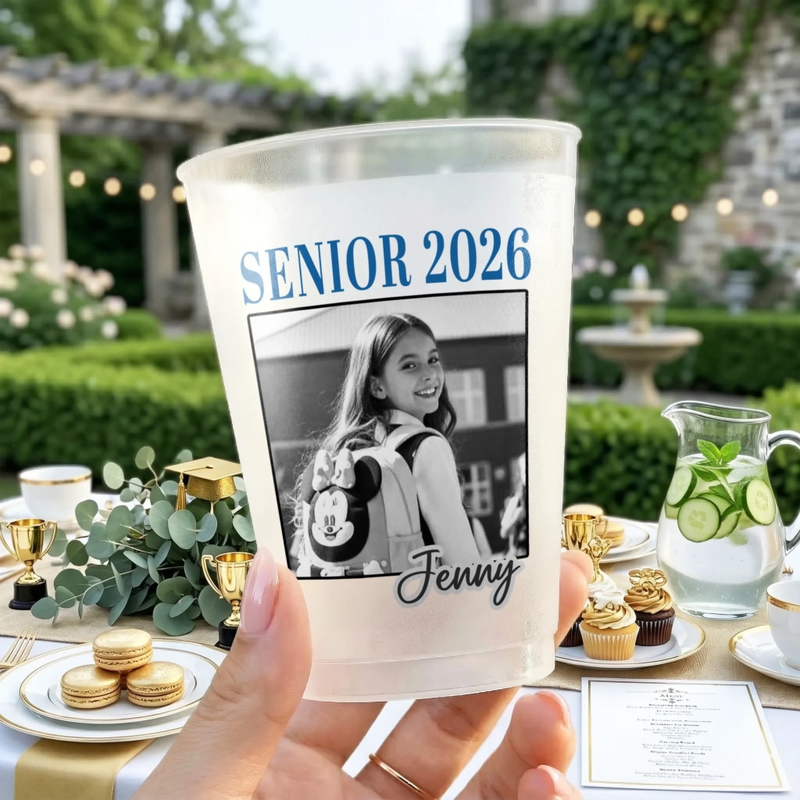 Custom Photo Graduation Cups - Personalized Graduation Gifts For Him, Her - Cool Kid Graduation Era