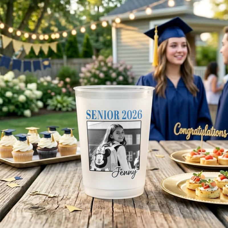 Custom Photo Graduation Cups - Personalized Graduation Gifts For Him, Her - Cool Kid Graduation Era