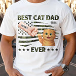 Custom Unisex T-shirt, Premium T-shirt, Hoodie - Personalized Father's Day Gifts For Dog Cat Lovers, Dog Dad And Mom, Cat Owners - Blessed By Paws & Love