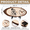 Custom Photo Wooden Clock - Personalized Father's Day Birthday Gifts For Dad, Grandpa - Dad Makes The World Brighter