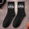 Custom Crew Socks - Personalized Father's Day Gifts For New Dads, New Grandpas - Promoted To Dad