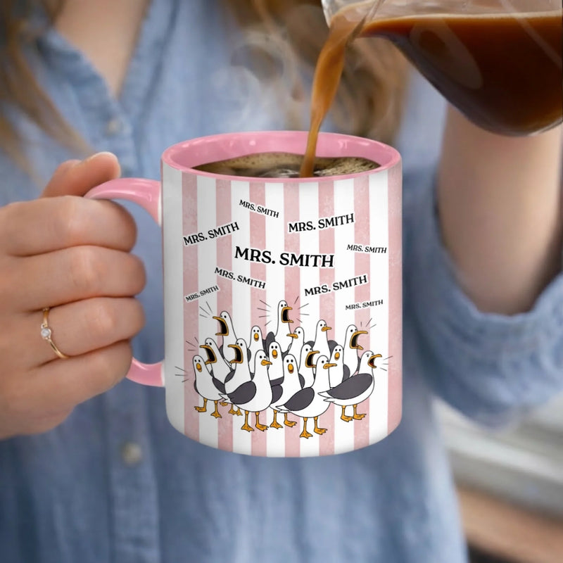 Custom Accent Mug - Personalized Funny Gifts For Teachers - Peak Teacher Life