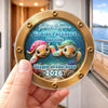 Custom Cruise Ship Door Magnet - Personalized Anniversary Wedding Gifts For Husband And Wife, Him And Her - Catch Us Cruising