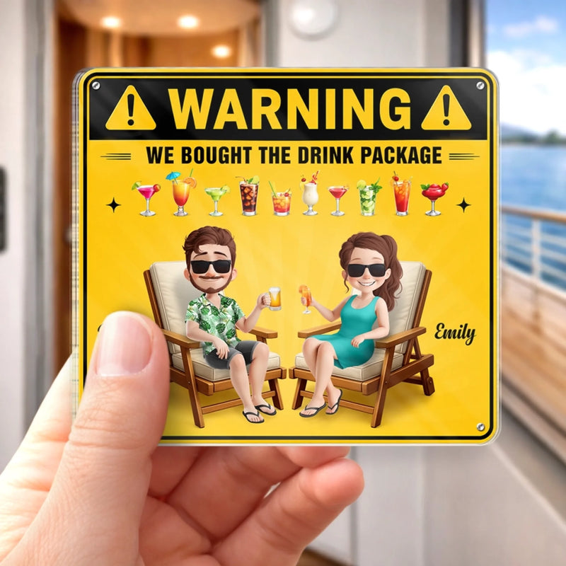 Custom Cruise Ship Door Magnet - Personalized Summer Vacation And Travel Gifts For Husband And Wife, Him And Her - Living Our Best Cruise Life