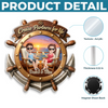 Custom Cruise Ship Door Magnet - Personalized Summer Vacation And Travel Gifts For Husband And Wife, Him And Her - Sunset Cruise Vibes