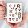 Custom Photo Mug - Personalized Father's Day, Baby Shower, Gender Reveal Gifts For New Dads, New Grandpas - Dad’s Favorite Faces Forever