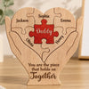 Custom Shaped Wooden Art Puzzle - Personalized Father's Day Birthday Gifts For Dad, Grandpa - Dad Makes Life Feel Complete