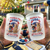 Custom Party Cups - Personalized America 250th Anniversary Gifts For Dog Lovers, Dog Dad And Mom - Party Like A Patriot Pup