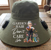 Custom Hat With Fans Solar Power - Personalized Garden Gifts For Gardeners - Garden Queen Vibes