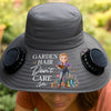 Custom Hat With Fans Solar Power - Personalized Garden Gifts For Gardeners - Garden Queen Vibes