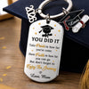 Custom Graduation Keychain - Personalized Graduation Gifts For Him, Her - Celebrate Your Journey