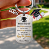 Custom Graduation Keychain - Personalized Graduation Gifts For Him, Her - Celebrate Your Journey