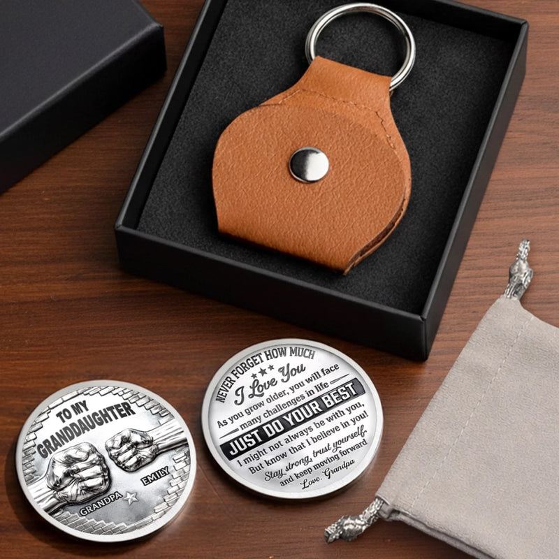 Custom Pocket Hug - Personalized Birthday Gifts For Granddaughter - Keep This Close To Your Heart