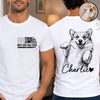 Custom Photo Unisex T-shirt - Personalized Father's Day Birthday Gifts For Dog Cat Lovers, Dog Dad And Mom, Cat Owners - My Therapist Has Paws