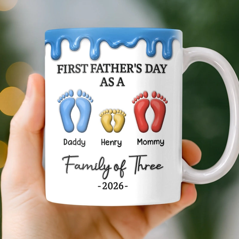 Custom 3D Inflated Effect Printed Mug - Personalized Father's Day, Baby Shower, Gender Reveal Gifts For New Moms, New Dads, New Parents - Our Greatest Adventure