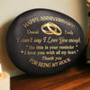 Custom Printed Rock - Personalized Anniversary Wedding Gifts For Husband And Wife, Him And Her - Our Love Blossoms Through Time