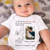 Custom Photo Baby Onesie - Personalized Baby Shower, Gender Reveal Gifts For New Dads, New Grandpas - Together We Make a Family