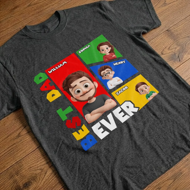 Custom Unisex T-shirt, Premium T-shirt, Hoodie - Personalized Father's Day Birthday Gifts For Dad, Grandpa - Dad Makes Life More Meaningful