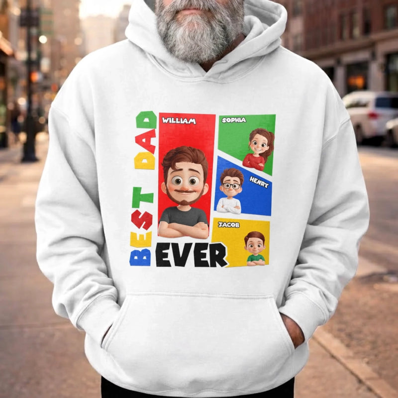 Custom Unisex T-shirt, Premium T-shirt, Hoodie - Personalized Father's Day Birthday Gifts For Dad, Grandpa - Dad Makes Life More Meaningful