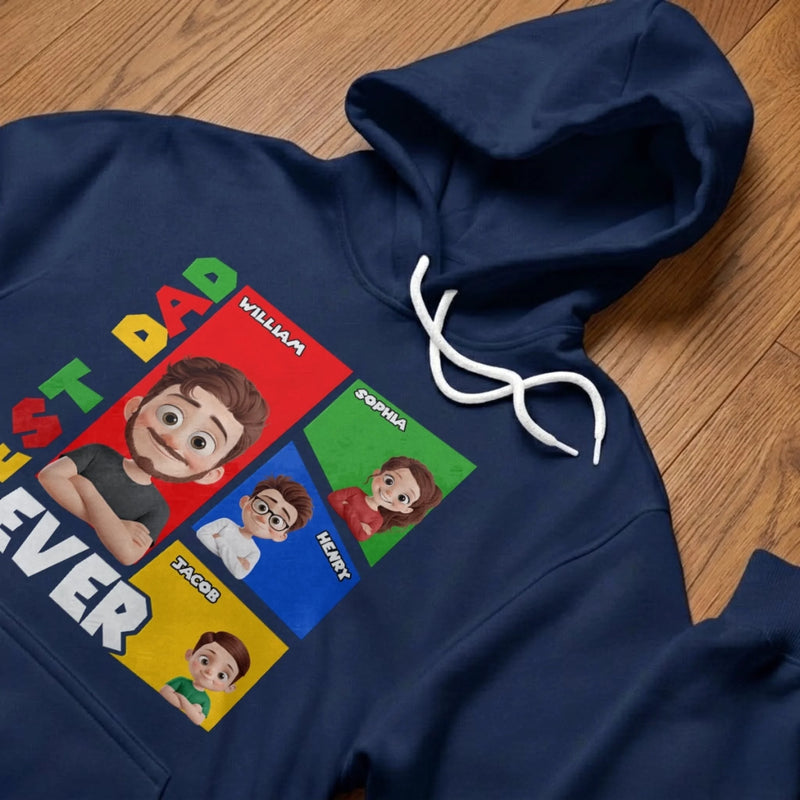Custom Unisex T-shirt, Premium T-shirt, Hoodie - Personalized Father's Day Birthday Gifts For Dad, Grandpa - Dad Makes Life More Meaningful