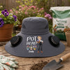 Custom Hat With Fans Solar Power - Personalized Garden Gifts For Gardeners - Let Her Garden Grow