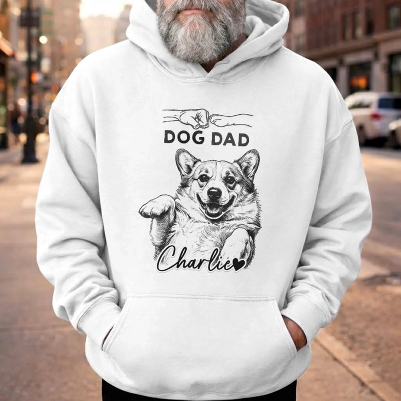 Custom Photo Unisex T-shirt, Premium T-shirt, Hoodie - Personalized Father's Day Gifts For Dog Cat Lovers, Dog Dad And Mom, Cat Owners - Tiny Paws Big Love