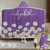Custom Snuggle Blanket, Hoodie Blanket - Personalized Best Friend Birthday Gifts For Women, Besties, Sisters, BFF - Snuggle Season Ready