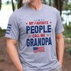 Custom Unisex T-Shirt With Design On Sleeve - Personalized Father's Day Birthday Gifts For Dad, Grandpa - Dad Built This Legacy